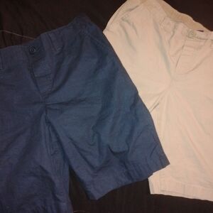 Lands' End Kids Navy and Beige Shorts
